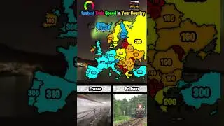Fastest train speed in your country #mapping #mapper #train #speed #geographythroughmaps