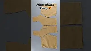 Princess cut blouse front part stitching ✨💟 #princesscutblousecuttingandstitching #blousestitching