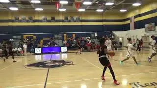 Jelani Nix Jr #24 white jersey 6'4 sophomore Boca Ciega76  vs Northeast High  58