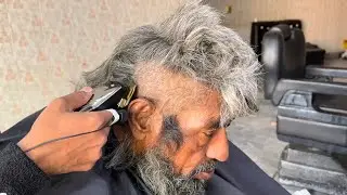 ASMR BARBER | Old Man's Head Shaving TUTORIAL