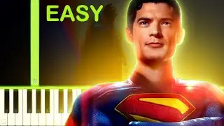 SUPERMAN THEME - EASY Piano Tutorial