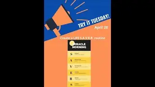 Try It Tuesday #1 - The Miracle Morning with SAVERS