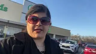 Snow fall in mount Pleasant #grocery at super one #food #minivlog