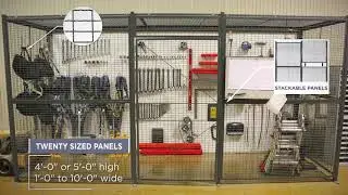 Wire Partition Tool Cribs & Secure Storage Cages