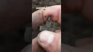 Крест нательный - Никита Бесогон 16-17 век. 😎 #metaldetecting #находкисметаллоискателем #коп