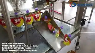 Automatic spout pouch bag filling capping machine
