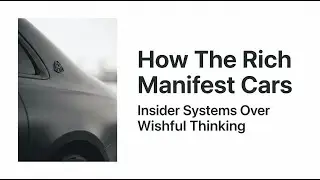 How Rich People Actually Manifest Their Dream Car (It&rsquo;s Not Just Visualization)