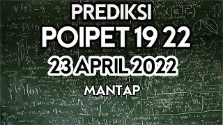 Prediksi Poipet Pools 19 dan 22 Periode 23 April 2022