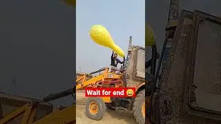 JCB vs Monster Balloon😄 🎈#shorts #shortsvideo #experiment #ballonexperiment #ranjithame