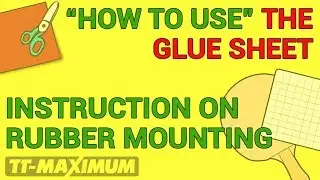 How to use Glue Sheet SPINLORD X-Film (double-sided adhesive foil) for OX rubbers