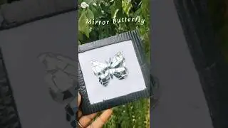 DIY Mirror Butterfly 🦋 | Best Out of Waste Craft | Room Decor Idea #shorts