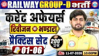 RRB Group D Current Affairs, RRB Group D Current Affairs Practice Set 01, Group D Top 200 Questions