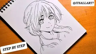 how to draw waguri kaoruko// waguri kaoruko drawing tutorial 