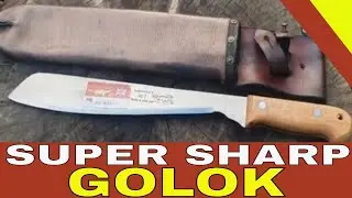 Martindale NO 2 Golok, grinding a new edge! Back in the workshop 2024 Wessex Blades Hand Made Knives