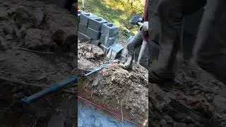 Retaining wall project-set up & M10 base layer 😁