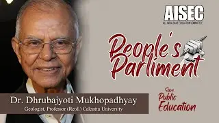 Dr. Dhrubajyoti Mukhopadhyay, Geologist, Professor (Retd.) Calcutta University