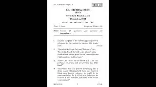 BEGC - 133    December 2022 Question Paper