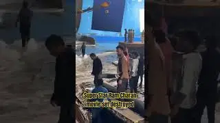 Water tank burst floods Ram Charan-Nikhil's The India House set #shorts #viral #ramcharan #ytshorts