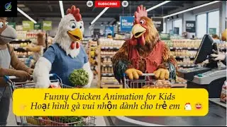 Funny Chicken Animation for Kids #funny #chicken #cute #ai #cartoon #animal cartoon #funny chicken