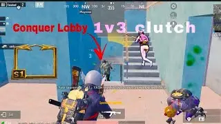 😎 my friend 1v3  clutch conquer Lobby 😎