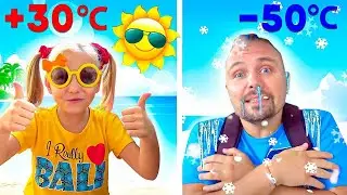 Alice and Dad pretend play traveling across continents | Stories for Kids