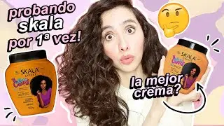 PROBANDO SKALA POR PRIMERA VEZ! SKALA MAIS CRESPOS - CREMA PARA PEINAR RIZOS