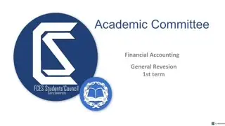 First Year - Financial Accounting - General Revision .