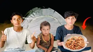 My first camping in our village and our country Pakistan  camping 🏕️ 