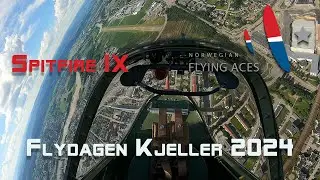 Spitfire oppvisning på Flydagen Kjeller 2024