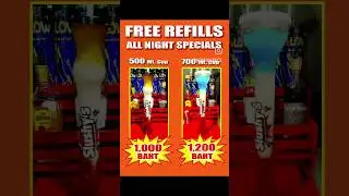 what to do in patong slushy's on bangla rd. all you can drink specials. slushies, slurpee, yard cups