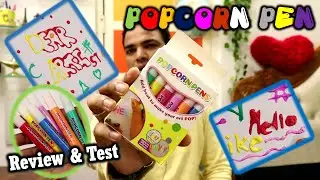 Popcorn Drawing Pen | Puffy 3D Pen Review Test | Colorful Art DIY | Pop Up Effect Pens | Gift Party