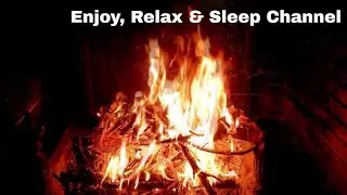 Relaxing Fireplace Sounds - Burning Fireplace Jazz Music 8 Hours