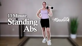 Senior Fitness Standing Abs Workout w/ One Dumbbell | Advanced Level | 13Min