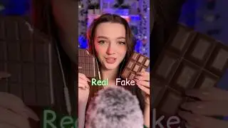 Real or Fake chocolate #asmr #asmrsounds #asmrrelax #asmrtingles #asmrsleep #relax #tingle #whisper
