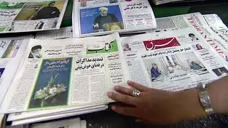 Iranian newspaper headlines on nuclear deal