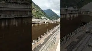 Dam view in rain #nature #waterdam #mountains