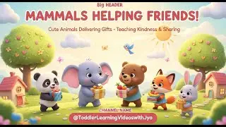 Cute Mammals Helping Friends 🚚🎁 | Social Skills, Friendship & Learning Video for Toddlers & Kids
