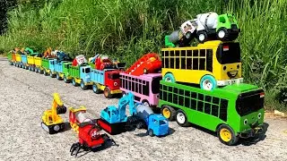 WADIDAW !! Mobil Truk Tronton Panjang Bongkar Mainan Mobil Mobilan Truk Molen, Truk Tangki,Excavator