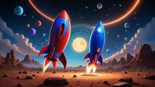 Five Toy Rockets Zoom to Mars | Space Counting Song | Fun Nursery Rhyme & Learning for Toddlers