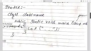 first sc for java with syntax class java class 3