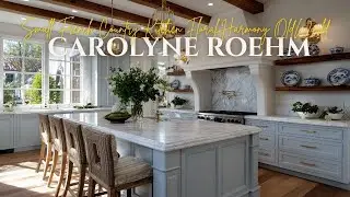 Small French Country Kitchen Styled by Carolyne Roehm Floral Harmony and Old World Sophistication