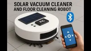 Солнечный пылесос и робот для уборки пола 🤖 с управлением водой и Bluetooth