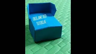 origami bed tutorial//paper craft