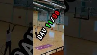 I hit 10 3pointers in a row. Day 11/90 #basketball #ballisllife