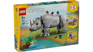 LEGO 31171 Instructions | Creator 3in1 | Majestic Rhino | All 3 books