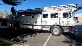 Dunkirk 5 VFD original Truck 5! 1996 Seagrave straight piped