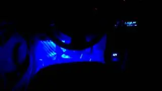 Renault Logan подсветка ног