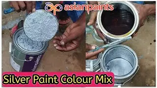 How to make silver colour | Asian paint, aluminum paint colour mixing, 3 mangoes.