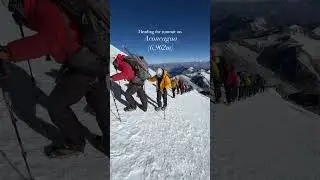 Heading to the summit of Aconcagua #shorts #hiking