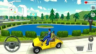 Shopping Mall Customers Transporter Taxi drive - Smart Rickshaw Driving R4CAR GAME